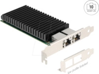 DELOCK 88522 - Netzwerkkarte, PCI, 10 Gigabit Ethernet, 2x RJ45