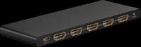 GOOBAY 58483 - 4-Port HDMI Splitter, 4K@60Hz