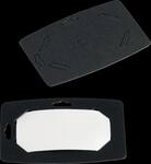 DURABLE 827201 - Namensschild, 40x75 mm, mit Einsteckschilder, schwarz, 20...