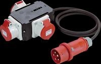 BACH 349.035 - CEE-Adapter CEE 400 V/16 A, 3x 16A 5p400V IP44 1,5m