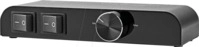N ASWI2652BK - Lautsprecher Umschaltpult mit Regler, 2 fach, Banane