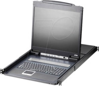 ATEN CL1308N - 19 Zoll KVM Konsole, 19'' TFT mit Tastatur DE