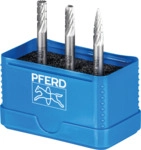 PFERD 22900810 - Fr&auml;sstift Set, 3-tlg. Zahnung 3, &Oslash; 6mm, Schaft-&Oslash; 6mm