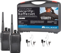 MIDLAND G15 S2 - PMR Funkger&auml;t, Security-Koffer, 2er Set