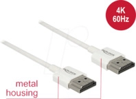 DELOCK 85137 - High Speed HDMI Kabel mit Ethernet, 4K, 2,0 m