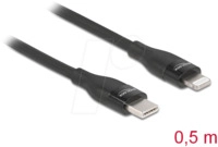 DELOCK 86636 - Sync- & Ladekabel, USB-C -> Lightning&trade; Stecker, Mfi, 0,5 m,...