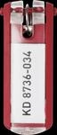 DURABLE 195703 - Schl&uuml;sselanh&auml;nger Key Clip, 6 St&uuml;ck, rot