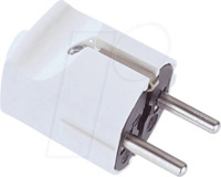 BACH 910.270 - Zentralstecker, Typ F - CEE 7/4, 16 A, wei&szlig;