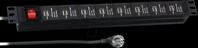 EFB EK631USB.1 - 19" Steckdosenleiste, 1HE, 16-fach, USB