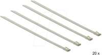 DELOCK 18630 - Edelstahlkabelbinder, 150 x 4,6 mm, silber, 20er-Pack