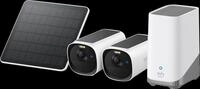 EUFY E8144323 - &Uuml;berwachungskamera, WLAN, 2 St&uuml;ck, inkl. Basis + Solarpanel