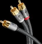 GOOBAY 65302 - Cinch Audio Kabel, 1x > 2x Cinch Stecker, 5,0 m