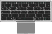 LOGILINK ID0214 - Funk-Tastatur, Bluetooth, silber, DE