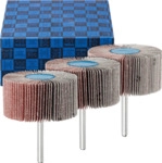 PFERD 44498005 - F&auml;cherschleifer-Set 3-tlg. Korund &Oslash; 60x30mm Schaft-&Oslash; 6 mm A60, 8