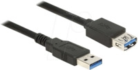 DELOCK 85054 - USB 5 Gb/s Kabel, A Stecker auf A Buchse, 1 m