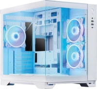CFT GM-30W-TG-OP - CHIEFTEC Visio ATX-Geh&auml;use, Tempered Glass, RGB, wei&szlig;