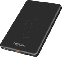 LOGILINK PA0352 - Powerbank, LiPo, MagSafe, 5000 mAh, 15 W, USB-C, PD, schwarz