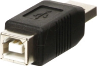 LINDY 71231 - Adapter USB 2.0 A Stecker > B Buchse