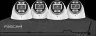 FOSCAM FN9108T4W - Netzwerk-Videorekorder, Set inkl. 4 Kameras