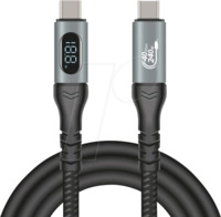 DELOCK 86067 - USB 4.0 Kabel, 40 Gbit/s, 240 W, 8K 60Hz, 1,0 m