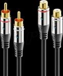 SON S-AC710-150 - sonero 2x Cinch Stereo Verl&auml;ngerung 15,0 m