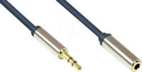 GC M0055 - Audio Kabel, 3,5 mm Klinkenstecker auf Kupplung, 5 m