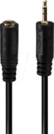 LINDY 35698 - 2,5 mm Klinken Stecker auf 3,5 mm Klinken Buchse, 20 cm