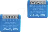 SHELLY 1M G4-2 - Shelly 1 Mini Gen4, 2er Pack