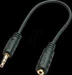 LINDY 35699 - 3,5 mm Klinken Stecker auf 2,5 mm Klinken Buchse, 20 cm