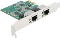 DELOCK 88101 - Netzwerkkarte, PCIe, 2,5 Gigabit Ethernet, 2x RJ45