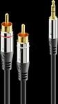 SON AC600-015 - Audio Kabel, 3,5 mm Klinkenstecker auf 2x Cinch, 1,5 m