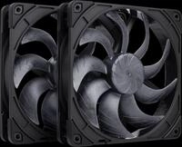 NO 100730 - Noctua NF-A14x25 G2 PWM Sx2-PP chromax.black, 2x 140 mm