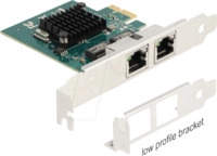 DELOCK 88206 - Netzwerkkarte, PCIe, Gigabit Ethernet, 2x RJ45