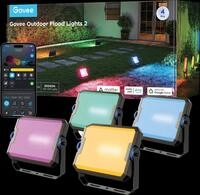 GOVEE H8057 - Smart Light, LED Au&szlig;enflutlicht, RGBW, 48 W, 4 St&uuml;ck