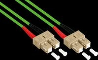 GC LW-801SC5 - Patchkabel LWL Duplex OM5 50/125&micro; SC/SC, LSZH, 1 m, limettengr&uuml;n
