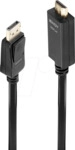 LINDY 36923 - DP 1.2 auf HDMI A Stecker, 4K/30Hz, 3,0 m
