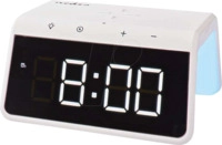 N WCACQ30WT - Wecker Kabelloses Ladeger&auml;t, USB-A Stecker, Nachtlicht, Snooze