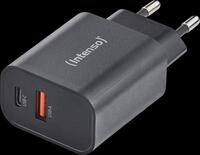 INTENSO 7803010 - USB-Ladeger&auml;t, 30 W, 1x USB-A, 1x USB-C, PD 3.0, QC 4.0, schwarz