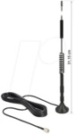 DELOCK 12417 - Antenne mit Magnetfu&szlig;, 4G, WLAN, Bluetooth, 3 m