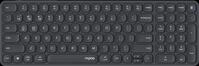 RAPOO E9710M SW - Funk-Tastatur, Bluetooth/Funk, schwarz, DE