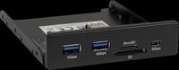 IT88884141 - Card Reader, intern, 3,5'', USB-A, USB-C, microSD, SD