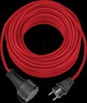 BRE 1161850 - Brennenstuhl Verl&auml;ngerungskabel Gummi, 10 m, Kabel in rot