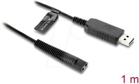 DELOCK 90980 - Rasierer Ladeger&auml;t Ersatzkabel Braun 1,0 m