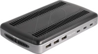 DELOCK 41461 - USB Ladeger&auml;t, 112 W, 3x USB-C (PD), 3x USB-A