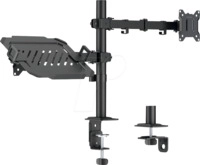 LOGILINK BP0220 - DUAL-Monitor Halter, 1 Display 27'' - 32'', 12''-17''