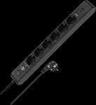 BRE 1150790602 - Steckdosenleiste, 6-fach, &Uuml;SS+USB PD, Schalter