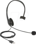 DELOCK 27177 - USB-Mono-Headset mit Lautst&auml;rkeregler, ultra-leicht