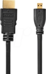 N CVGL34700BK15 - High Speed HDMI Kabel, HDMI Stecker <> HDMI Micro Stecker, 1.50