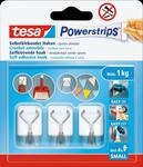 TESA 57615-3 - Powerstrips Haken - 3 x 1kg - Wei&szlig;