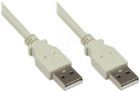 GC 2212-AA1 - USB 2.0 Kabel, A Stecker auf A Stecker, grau, 1 m